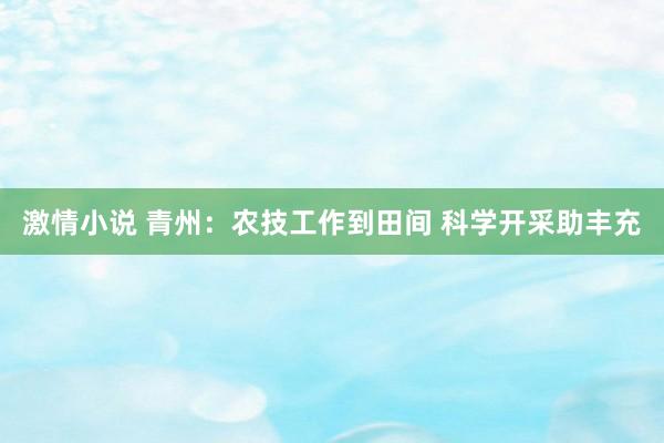 激情小说 青州：农技工作到田间 科学开采助丰充