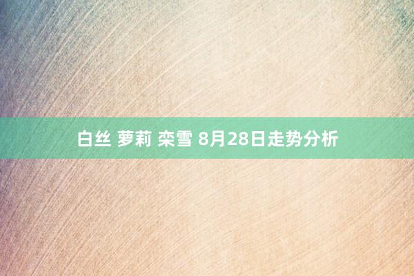 白丝 萝莉 栾雪 8月28日走势分析