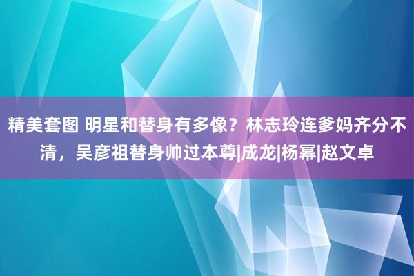 精美套图 明星和替身有多像？林志玲连爹妈齐分不清，吴彦祖替身帅过本尊|成龙|杨幂|赵文卓