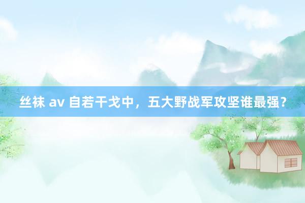 丝袜 av 自若干戈中，五大野战军攻坚谁最强？